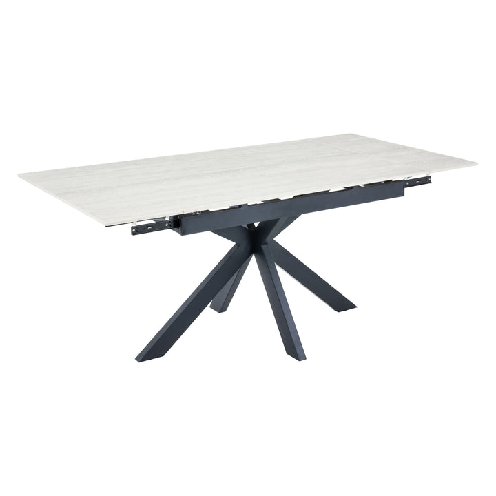 Avella 1.8m Extending Ivory Dining Table