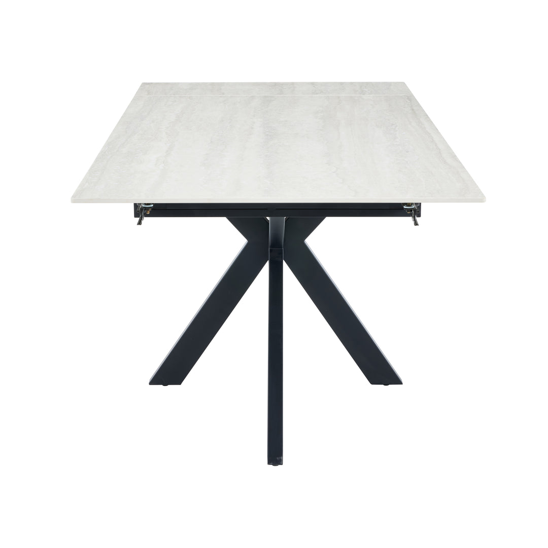 Avella 1.8m Extending Ivory Dining Table