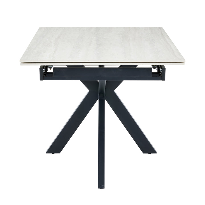 Avella 1.8m Extending Ivory Dining Table