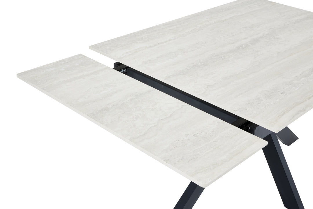 Avella 1.8m Extending Ivory Dining Table