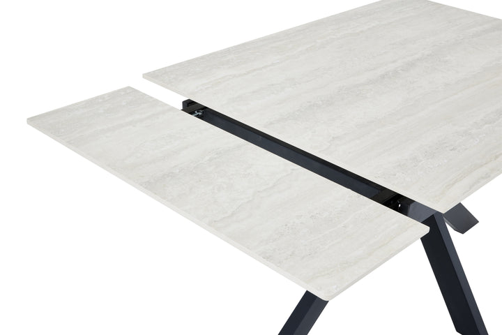 Avella 1.8m Extending Ivory Dining Table