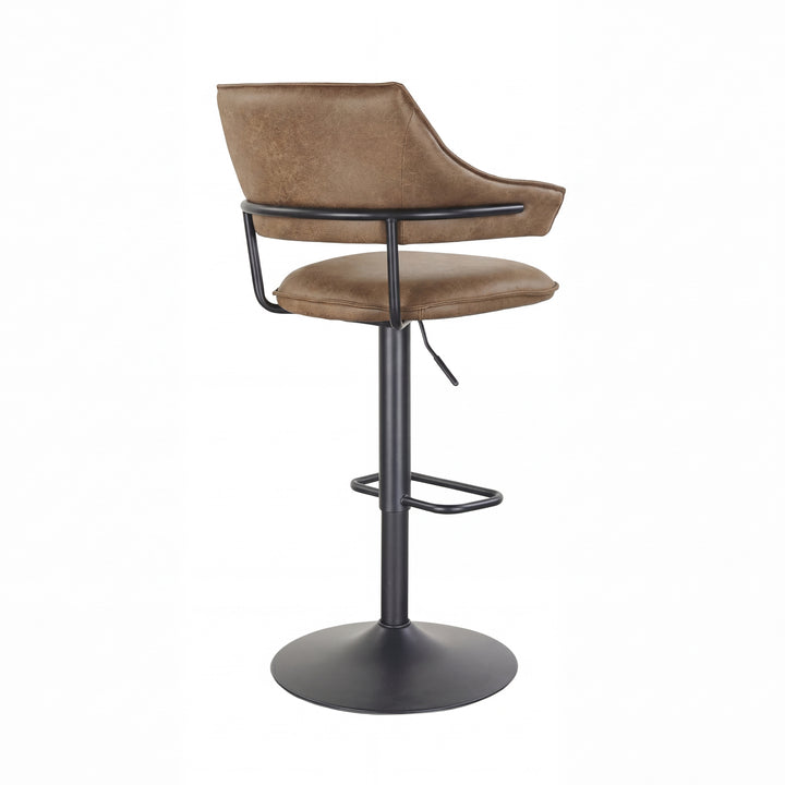 Greyson Leather Effect Tuscan Tan Bar Stool