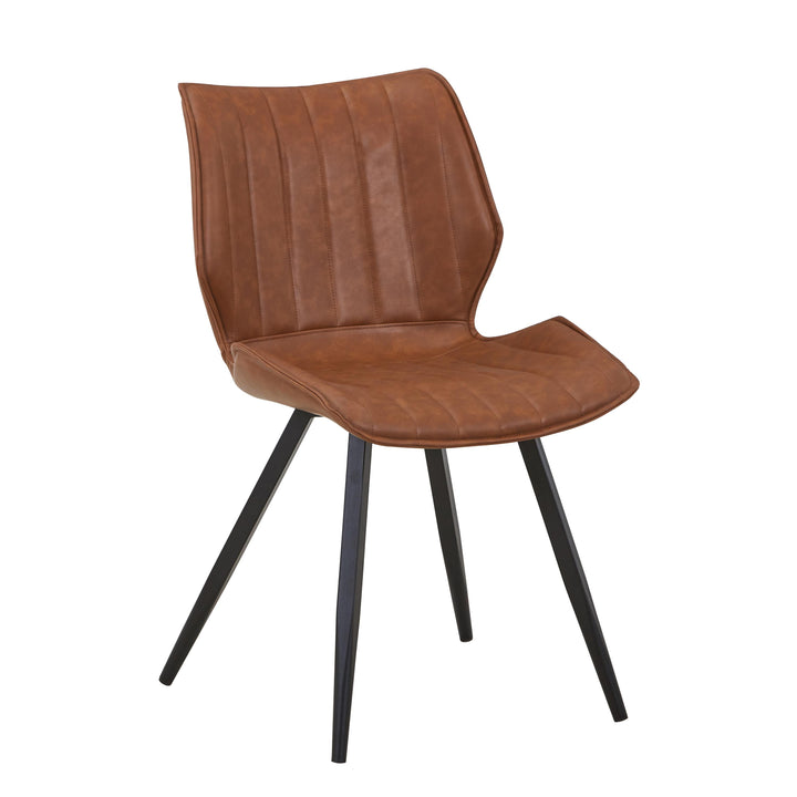 Cannes Leather Effect Tuscan Tan Dining Chair