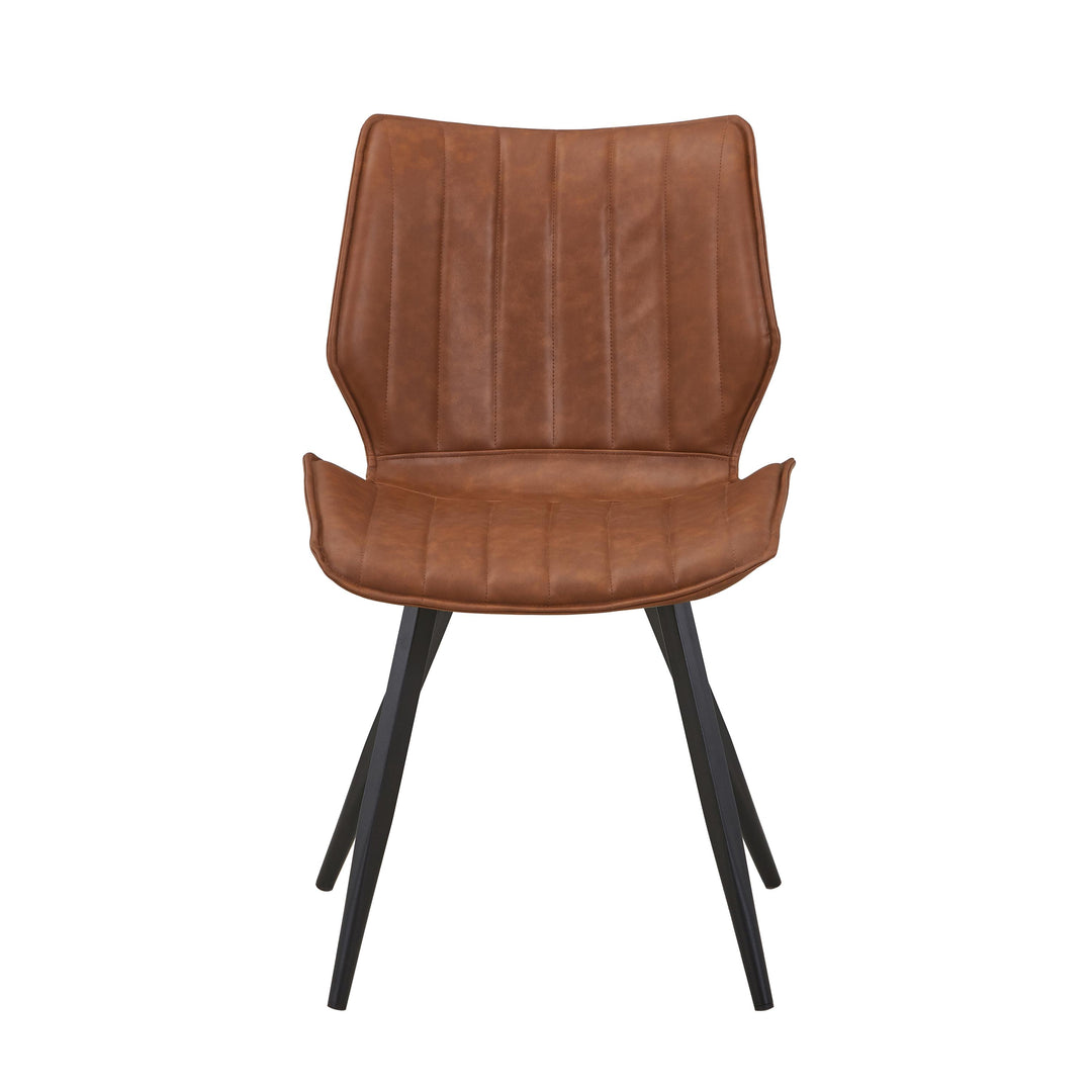 Cannes Leather Effect Tuscan Tan Dining Chair