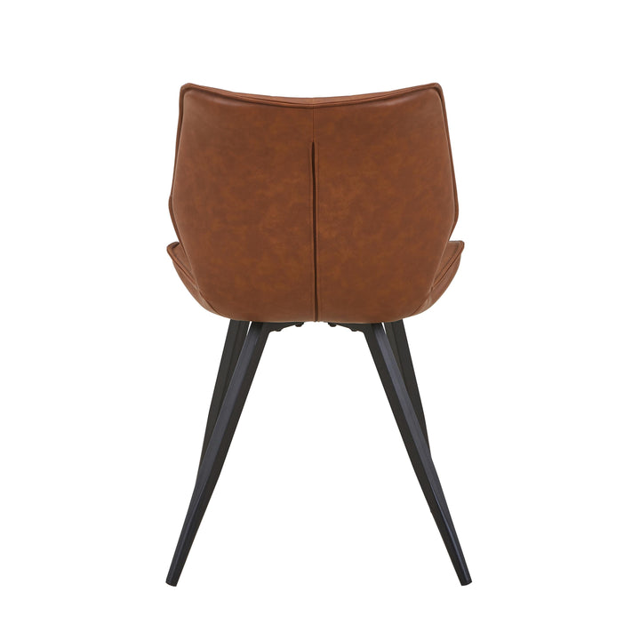 Cannes Leather Effect Tuscan Tan Dining Chair