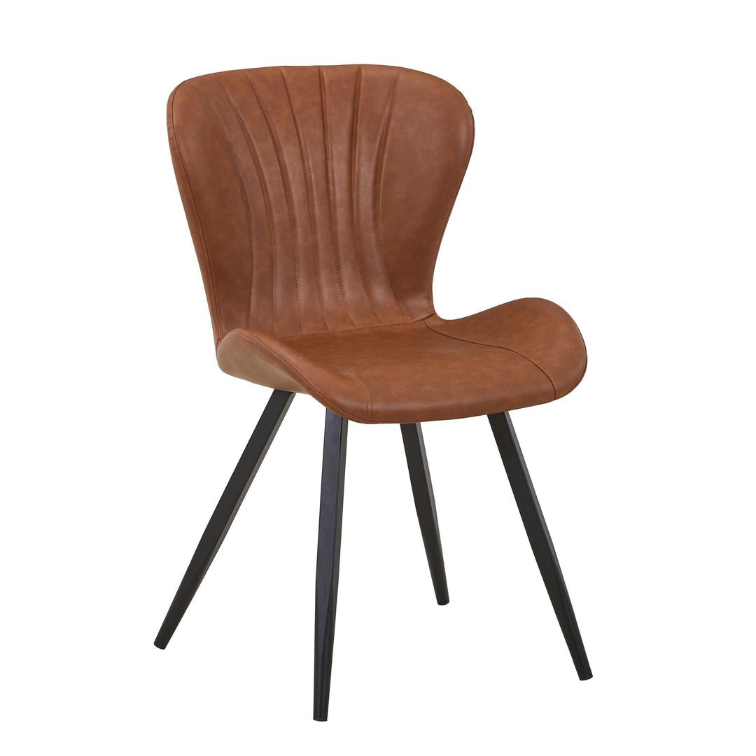 Helena Leather Effect Tuscan Tan Dining Chair