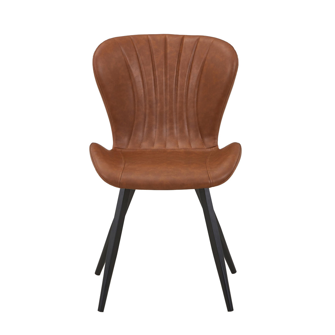 Helena Leather Effect Tuscan Tan Dining Chair