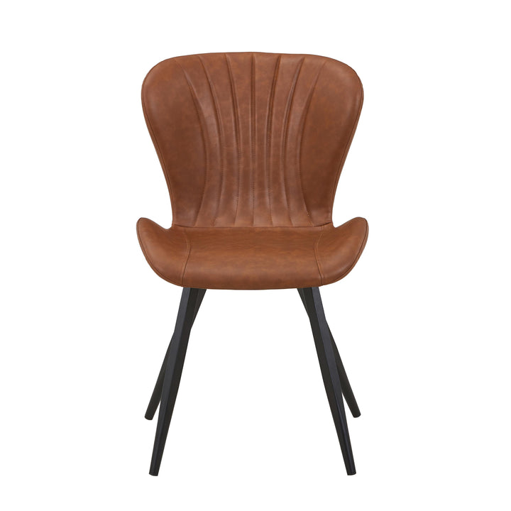 Helena Leather Effect Tuscan Tan Dining Chair