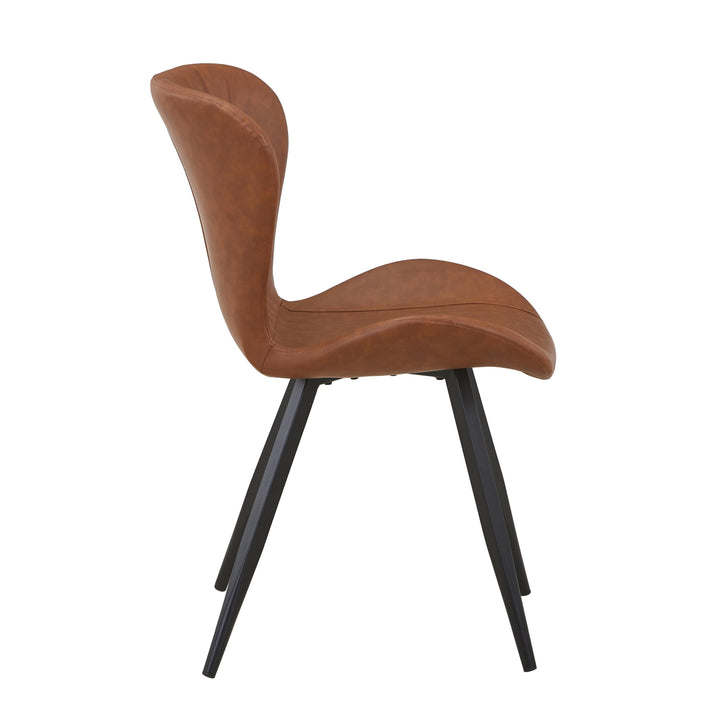 Helena Leather Effect Tuscan Tan Dining Chair