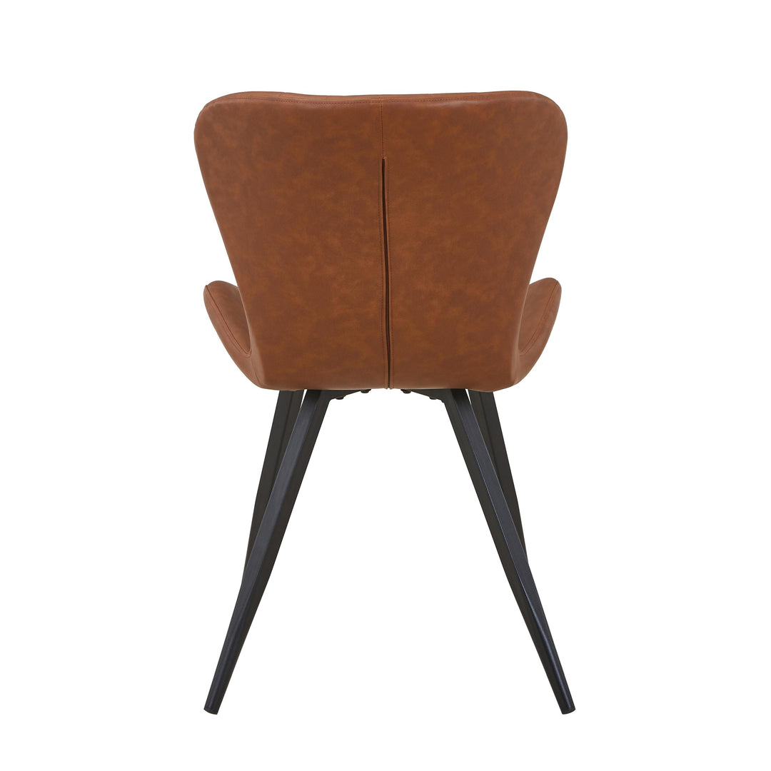 Helena Leather Effect Tuscan Tan Dining Chair