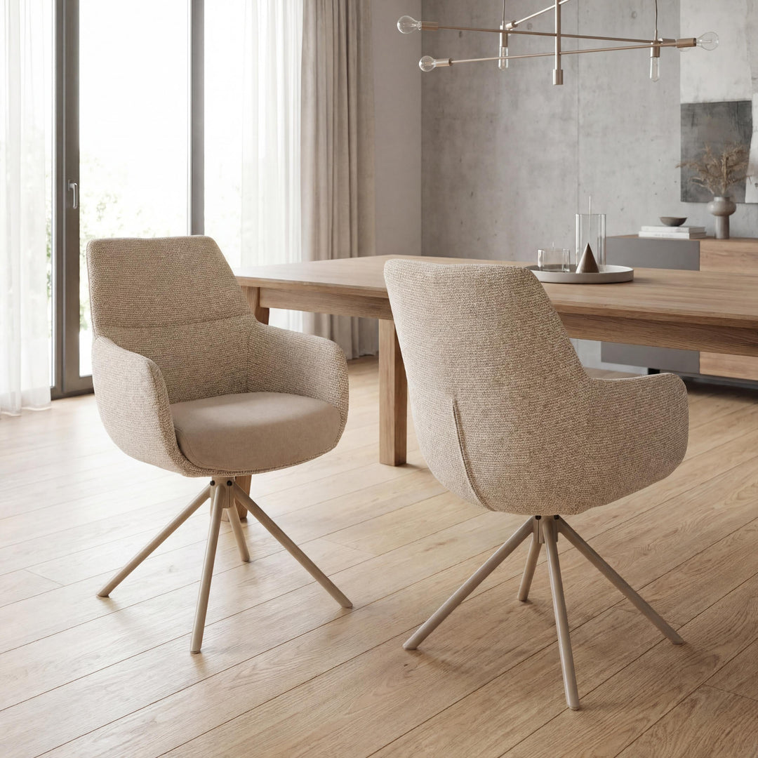 Ruvella Tweed Natural Dining Chair