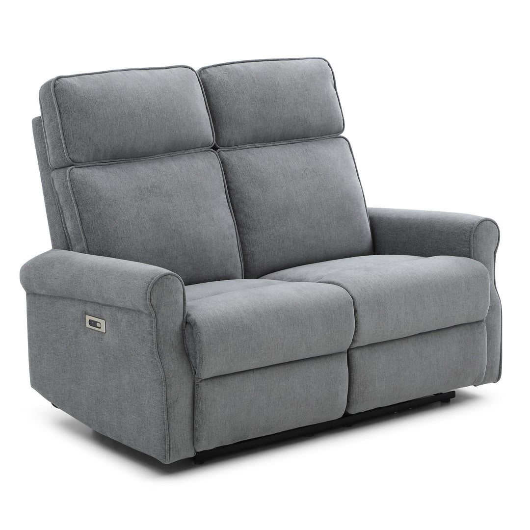 Talia Grey 2 Seater Electric Recliner