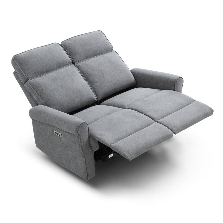 Talia Grey 2 Seater Electric Recliner