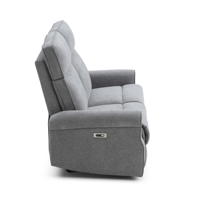 Talia Grey 2 Seater Electric Recliner