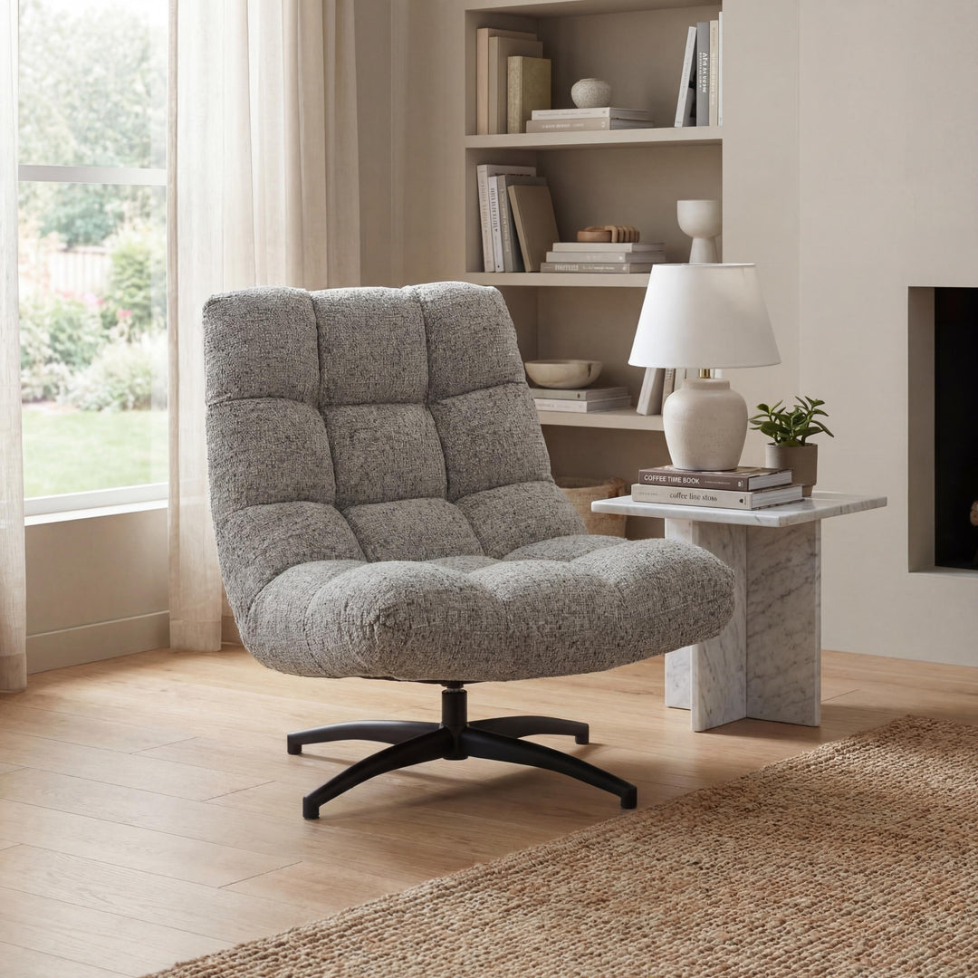Ciro Light Grey Lounge Chair