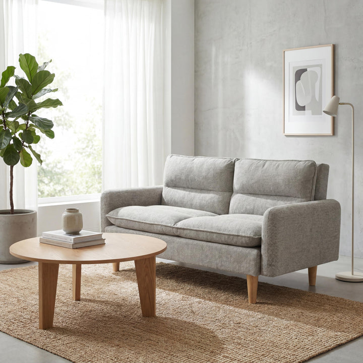 Celine Rest Chenille Effect Natural 3 Seater Sofa