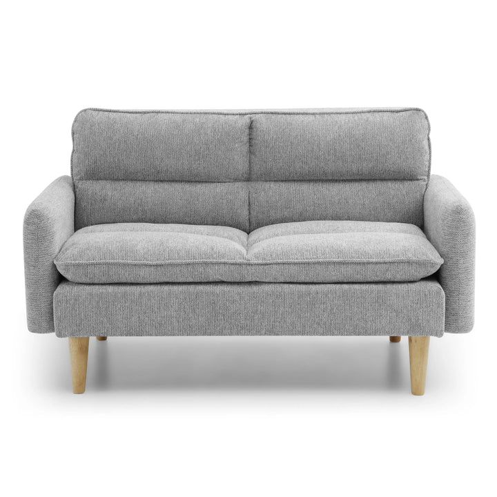 Mirabel Chenille Effect Light Grey 2 Seater Sofa