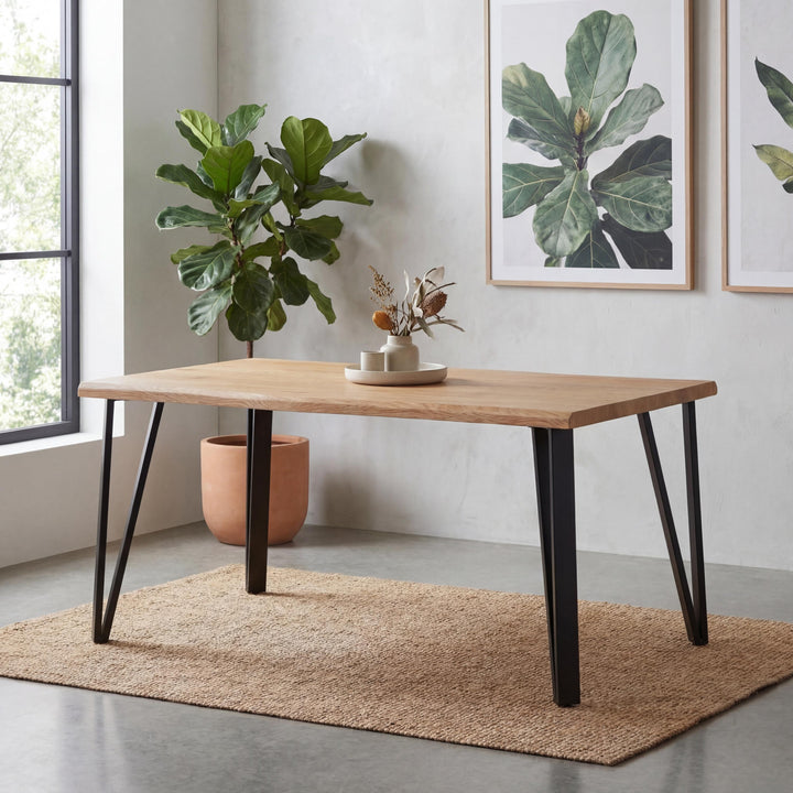 Belvoir 1.6m Natural Dining Table
