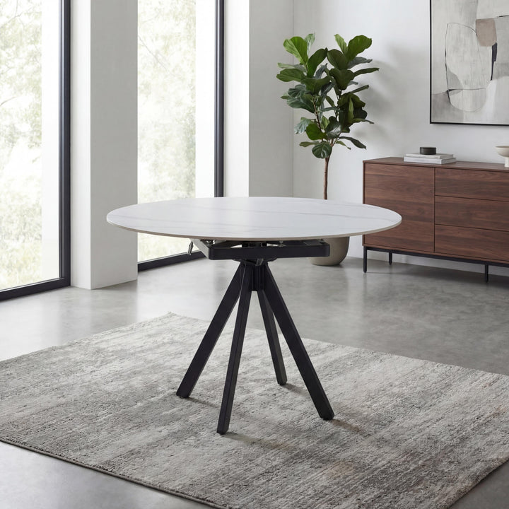 Rowan Rotating White 1.2m Dining Table