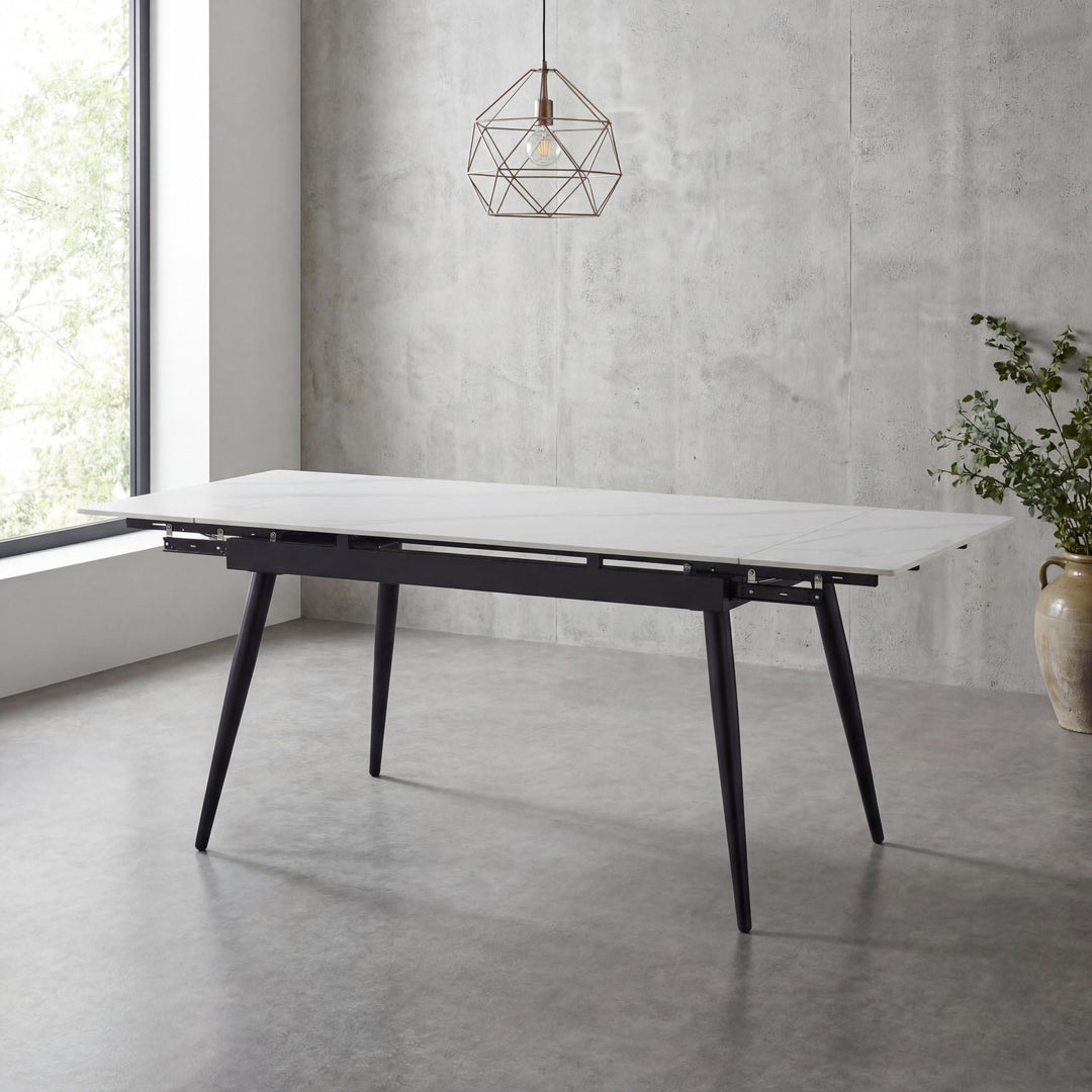 Melrose Extending White Dining Table