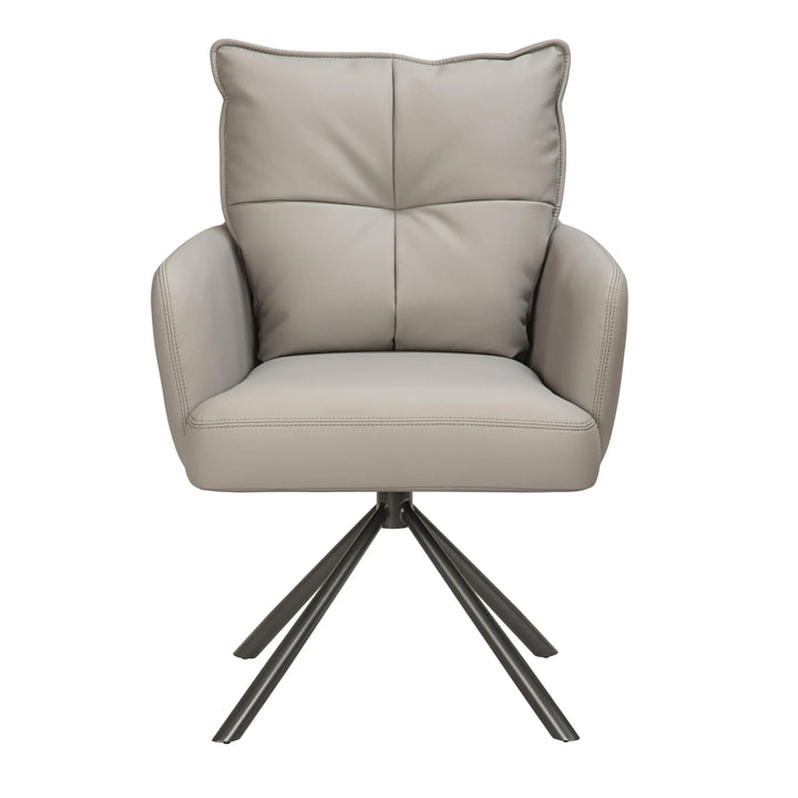 Levanne Leather Effect Latte Dining Chair