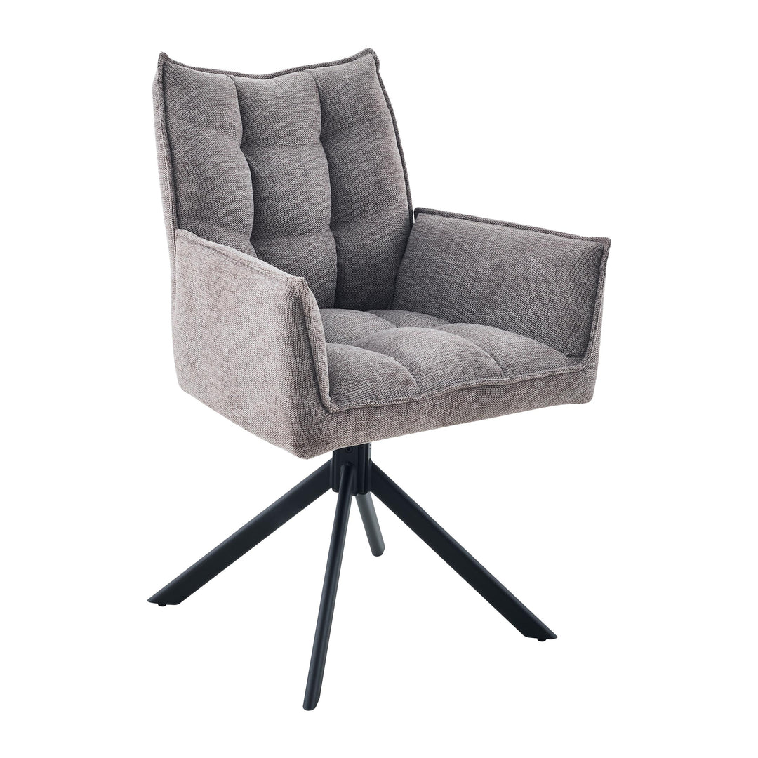 Vela Tweed Mocha Dining Chair