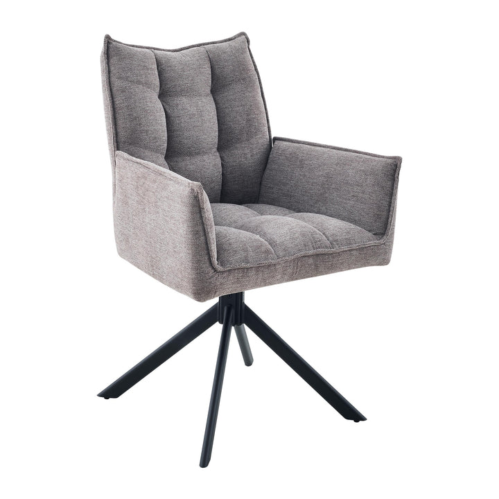 Vela Tweed Mocha Dining Chair