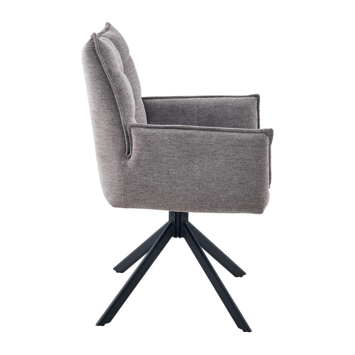 Vela Tweed Mocha Dining Chair