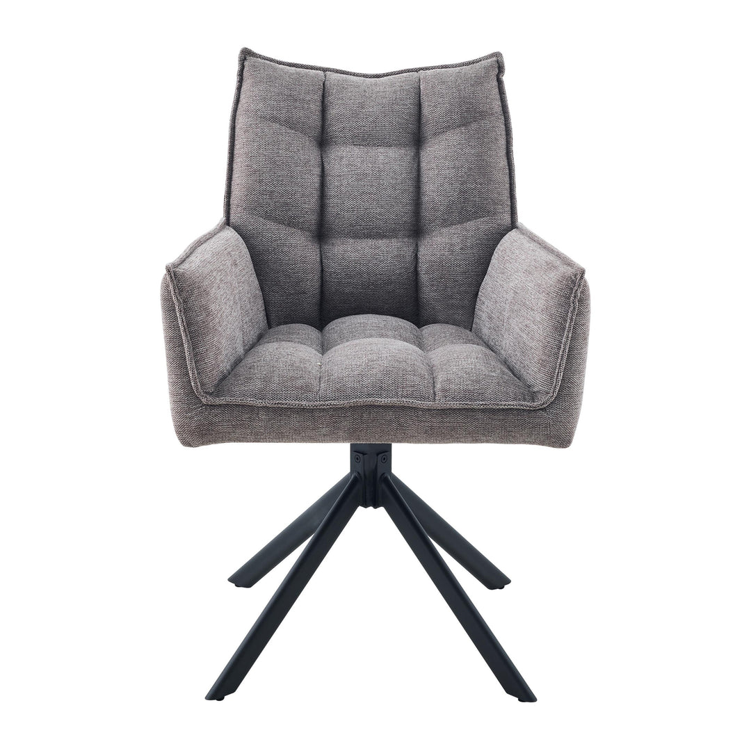 Vela Tweed Mocha Dining Chair