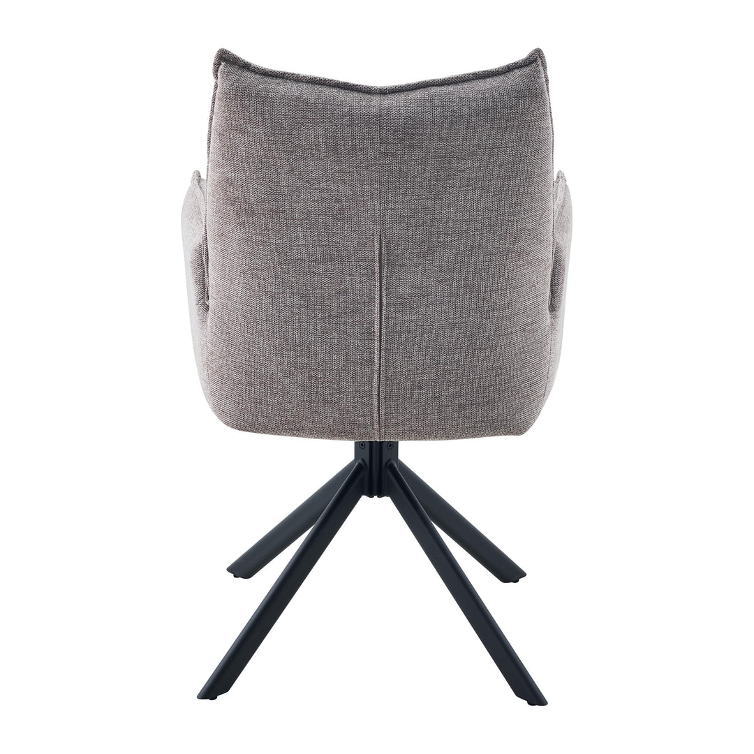 Vela Tweed Mocha Dining Chair