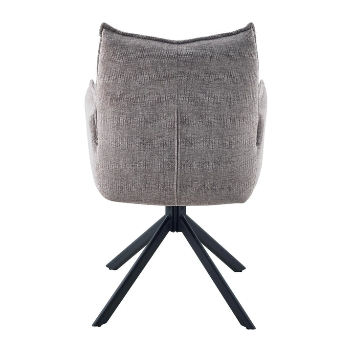 Vela Tweed Mocha Dining Chair