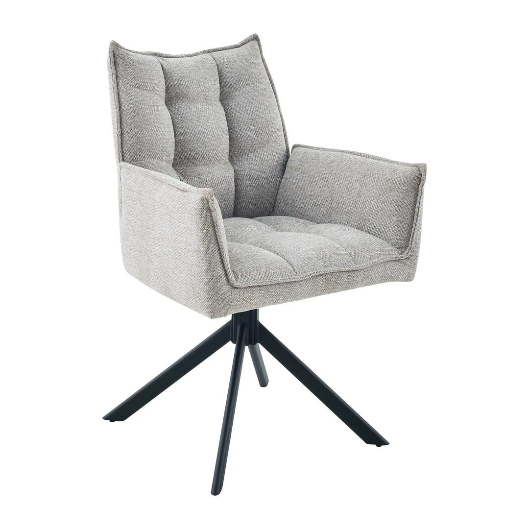 Vela Tweed Cappuccino Dining Chair