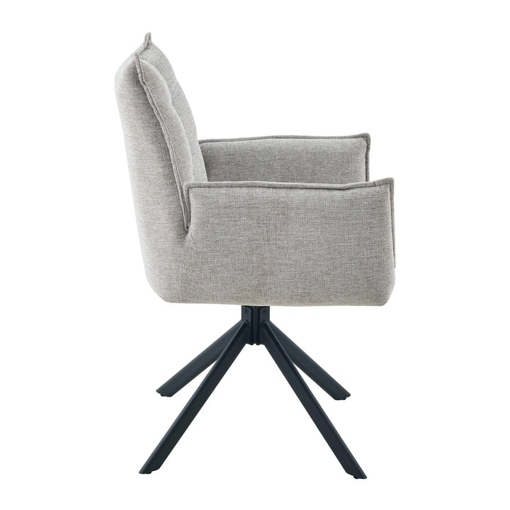 Vela Tweed Cappuccino Dining Chair