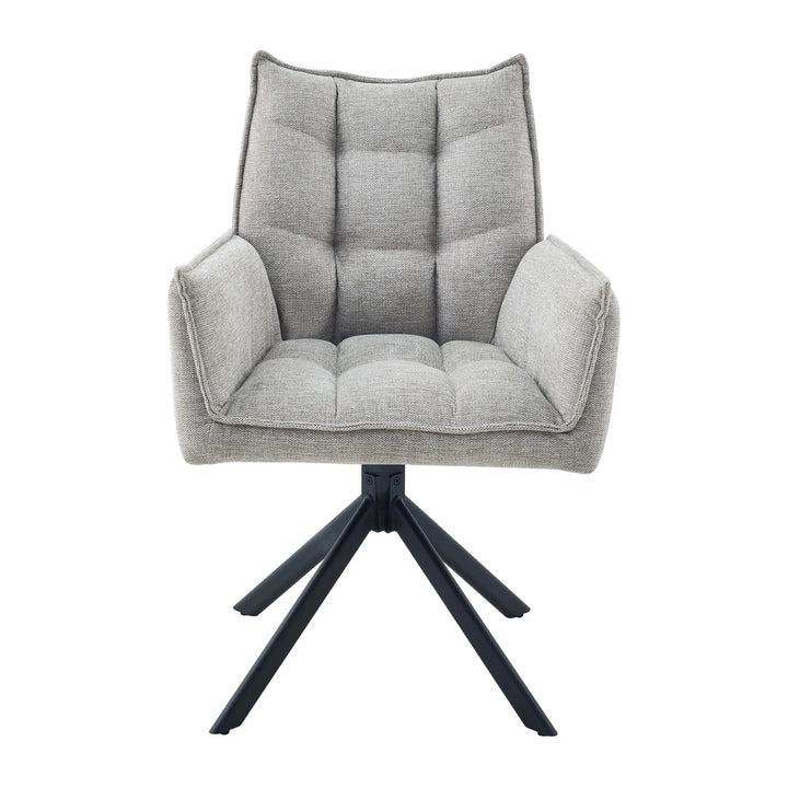 Vela Tweed Cappuccino Dining Chair