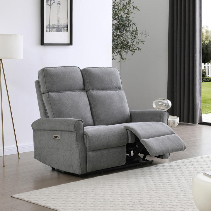 Talia Grey 2 Seater Electric Recliner