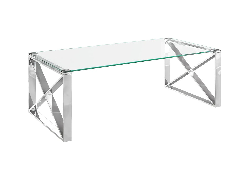 Maxin Clear Glass Coffee Table Torelli