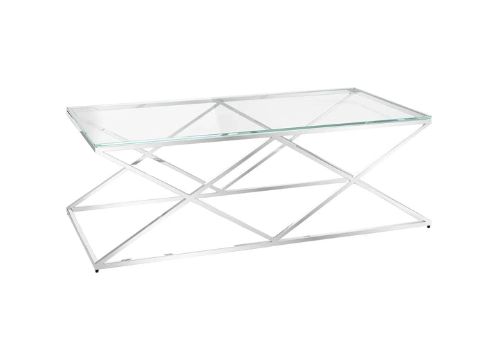 Vectra Clear Glass Coffee Table Torelli