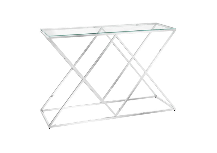 Vectra Clear Glass Console Table Torelli