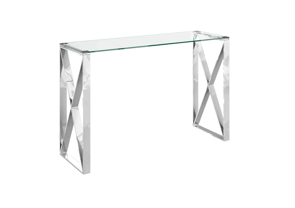 Maxin Clear Glass Console Table Torelli