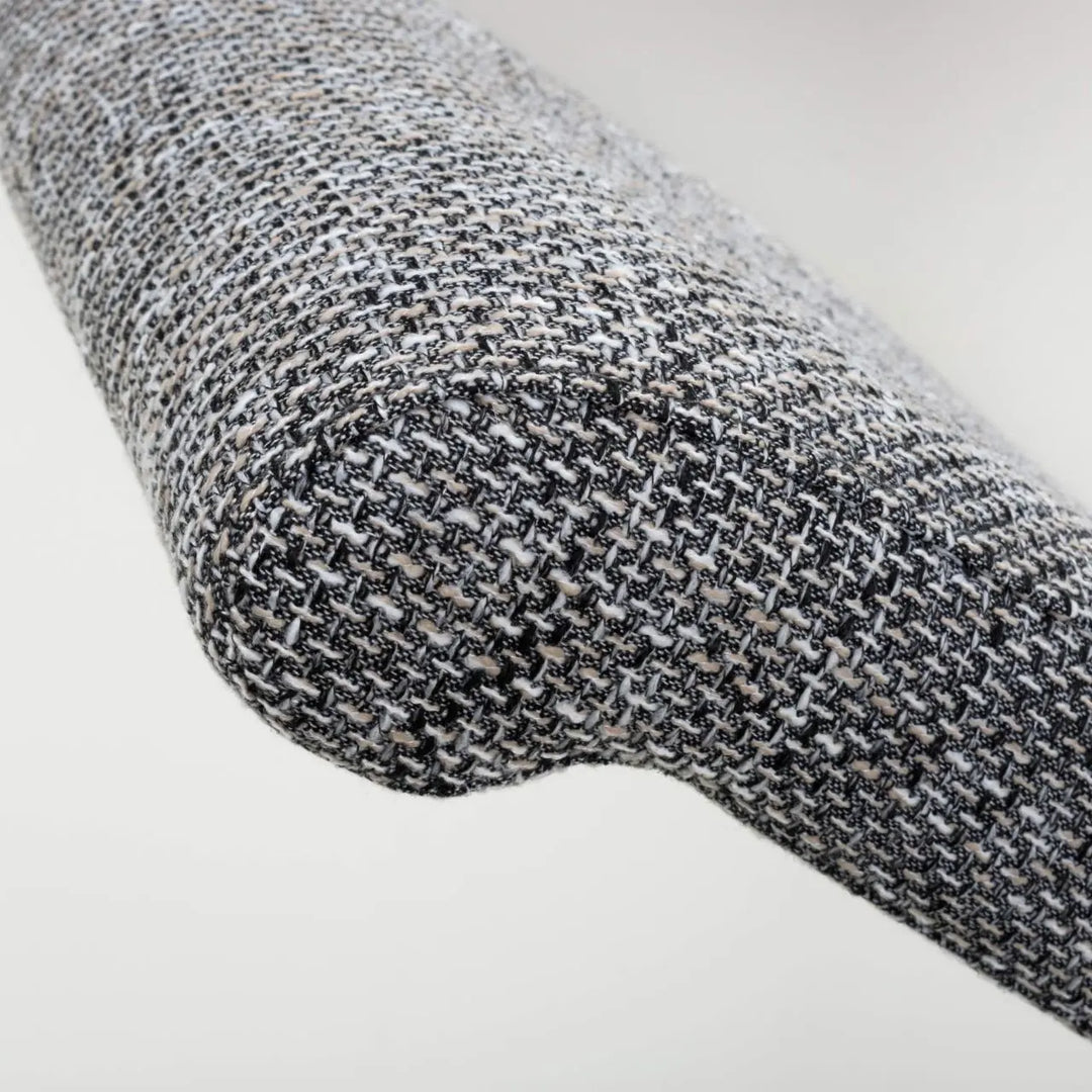 Karta Scroll Back Tweed Grey Dining Chair - NJ Home Interiors