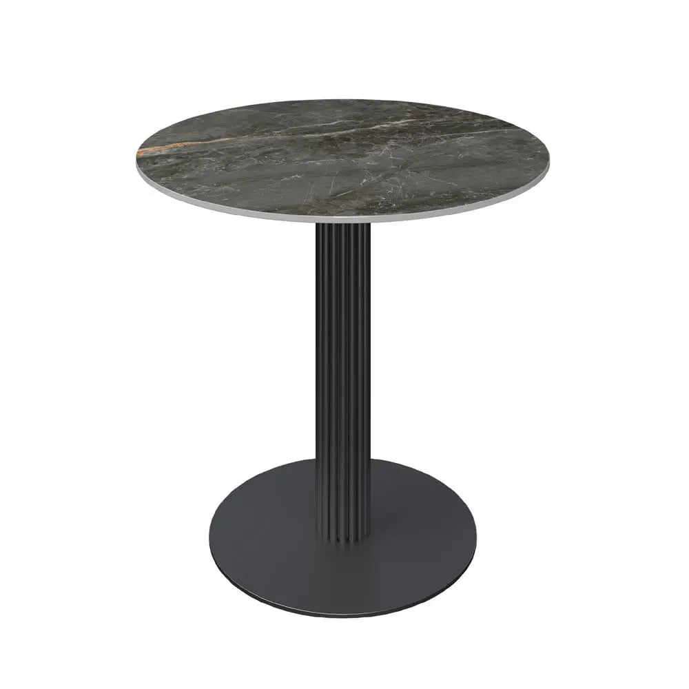 Laurier 80cm Round Gloss Grey Ceramic Dining Table #NJ Home Interiors#