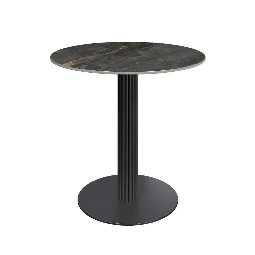 Laurier 80cm Round Gloss Grey Ceramic Dining Table #NJ Home Interiors#