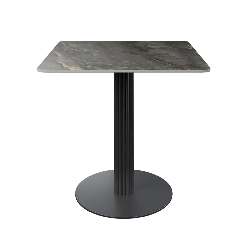 Laurier 80cm Square Gloss Grey Ceramic Dining Table #NJ Home Interiors#