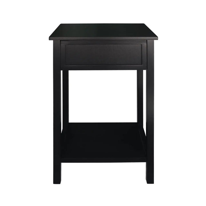 Lindon 1 Drawer End Table in Black #NJ Home Interiors#