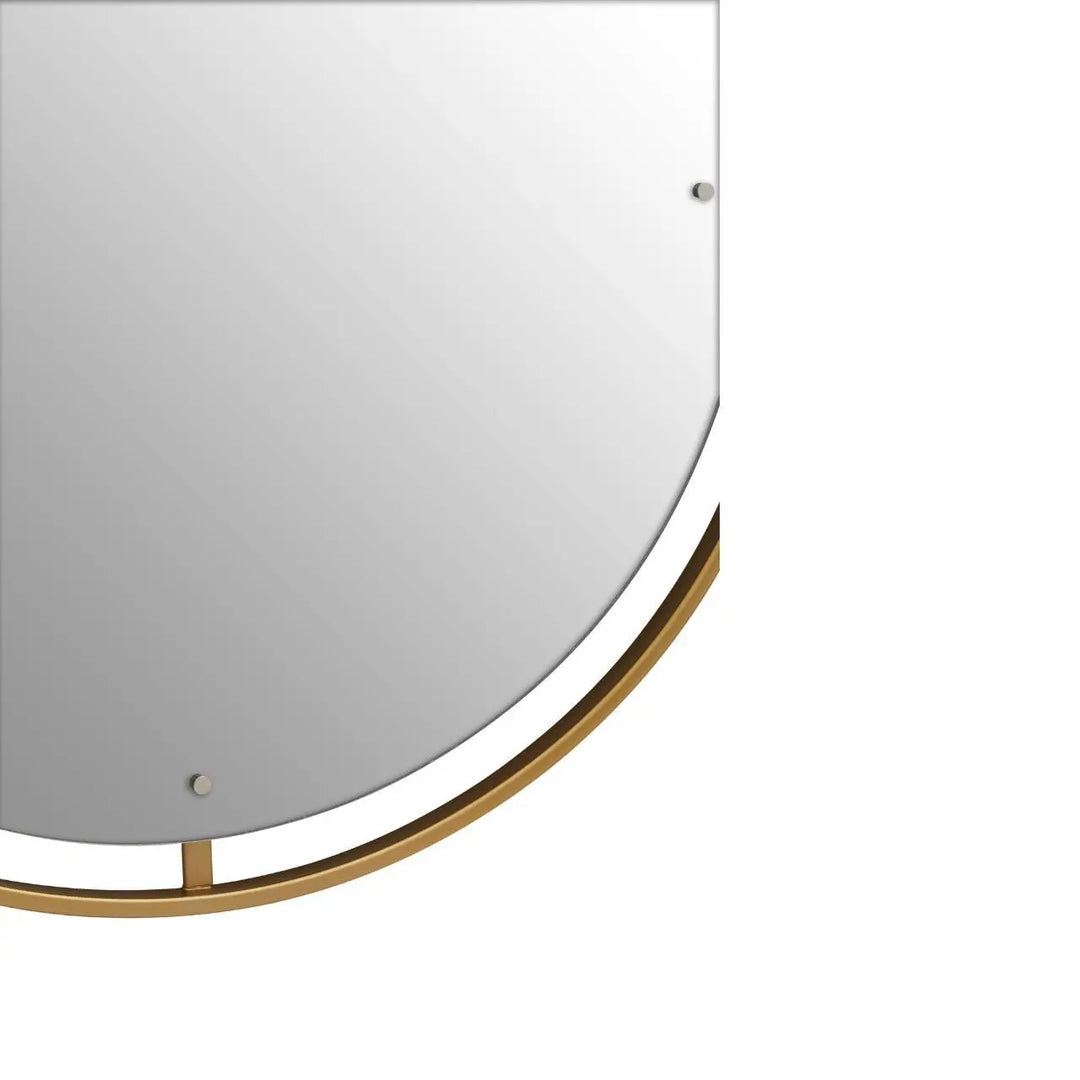 Madora Gold Wall Mirror with Ring - NJ Home Interiors