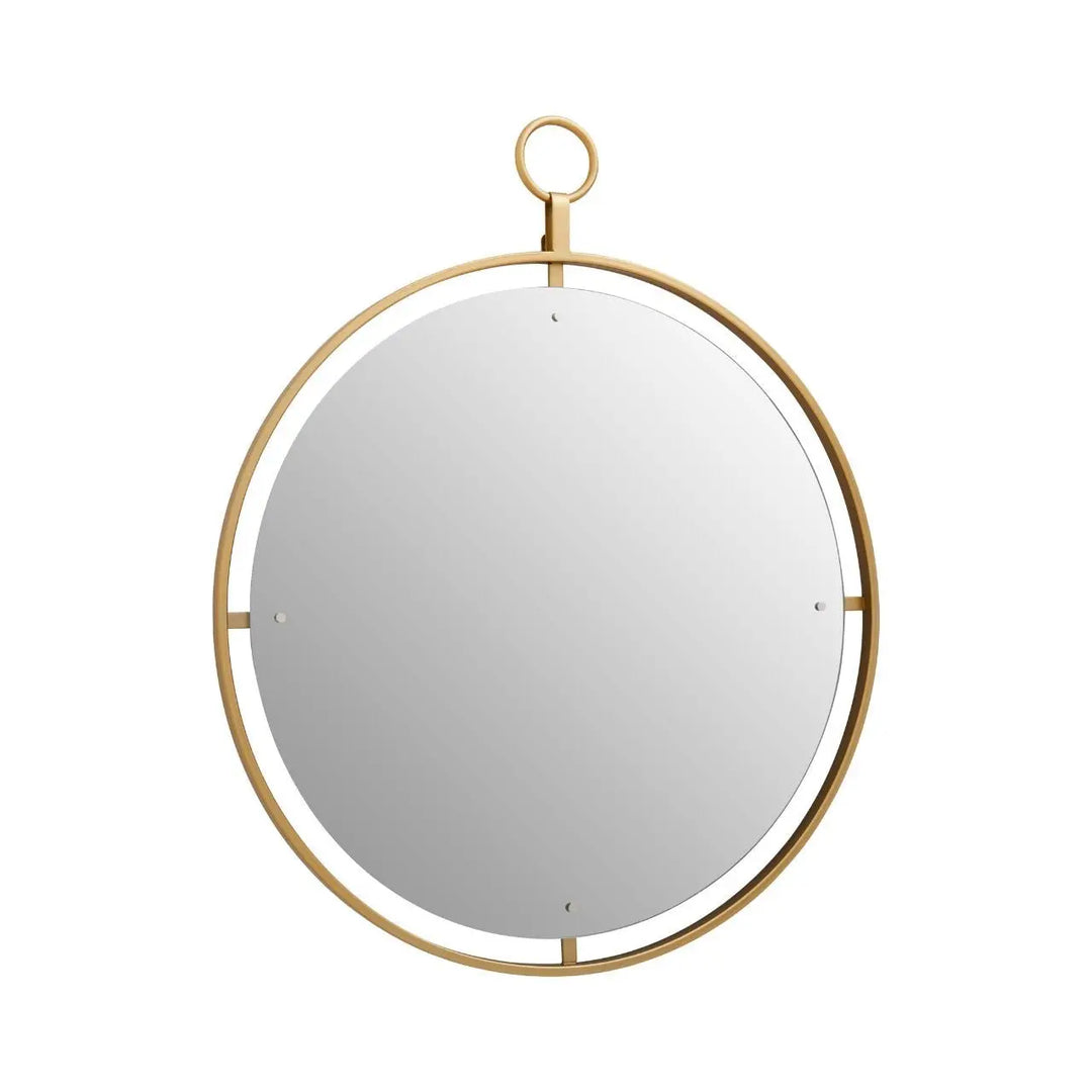 Madora Gold Wall Mirror with Ring - NJ Home Interiors