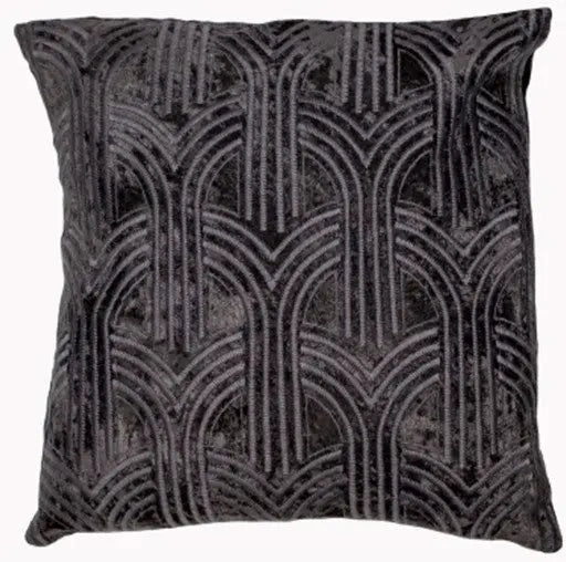 Malini Lalique Cushion Black 45x45cm - LUX-HOM