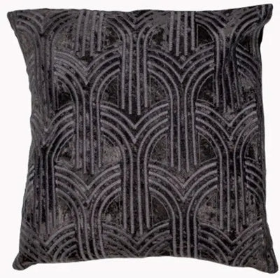 Malini Lalique Cushion Black 45x45cm - LUX-HOM