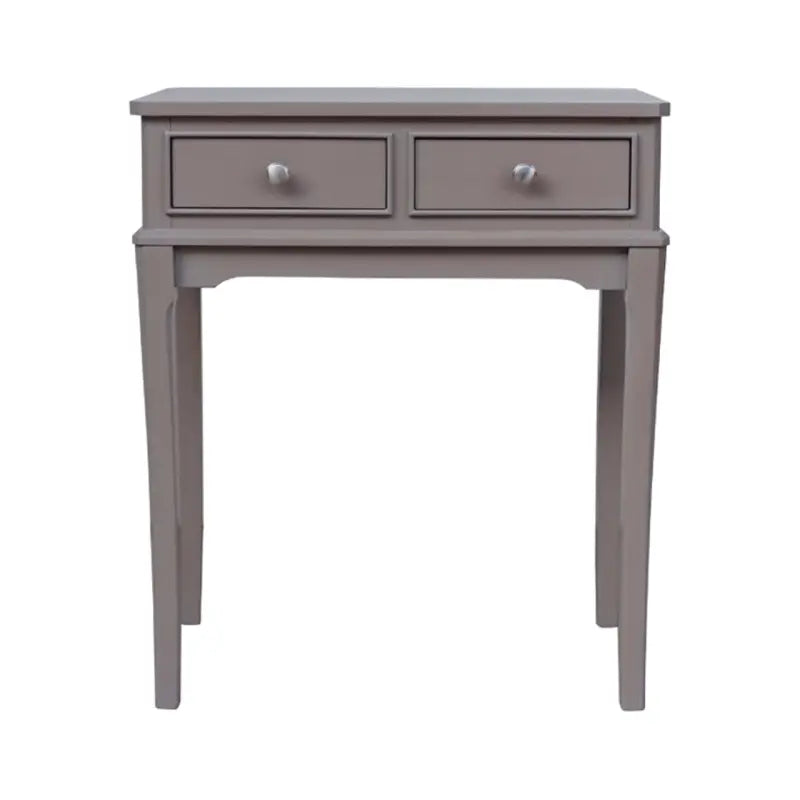 Medium Taupe 2 Drawer Console Table #NJ Home Interiors#