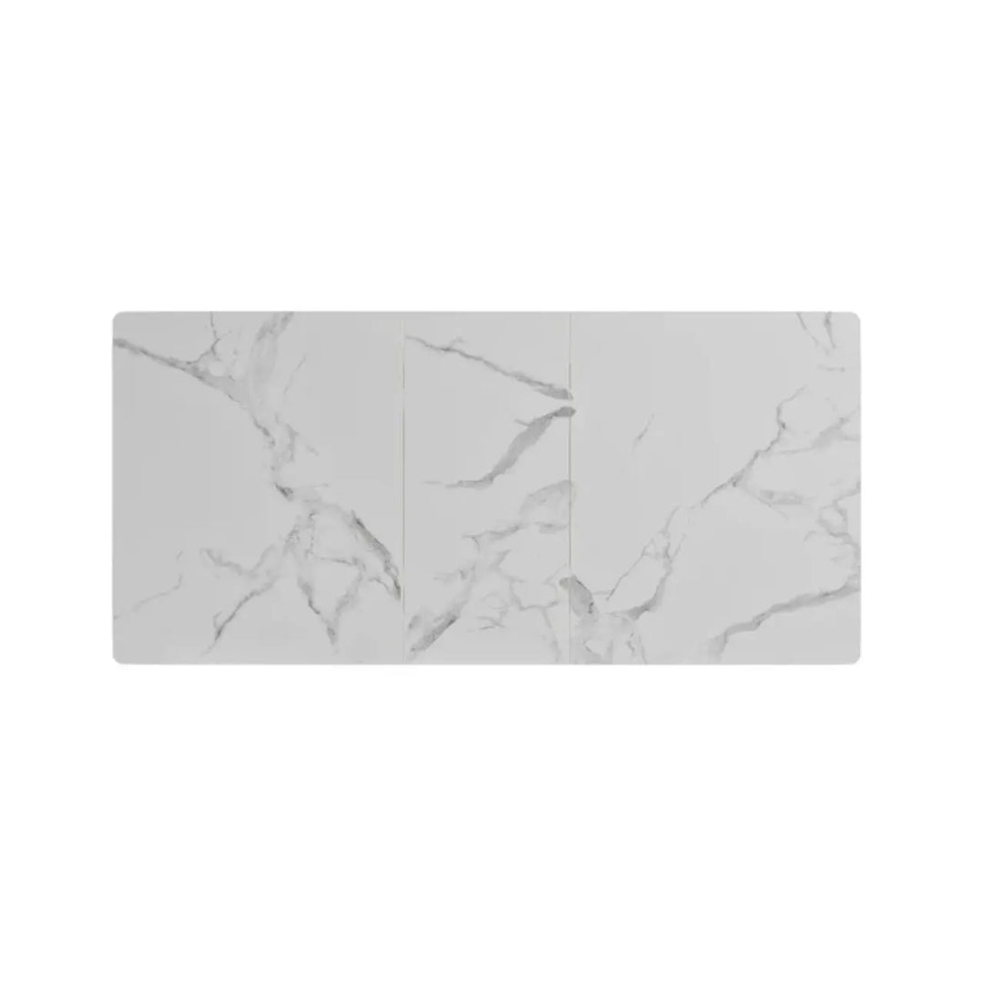 Pavoni 140 - 180cm White Ceramic Auto - Rise Extending Dining Table - NJ Home Interiors